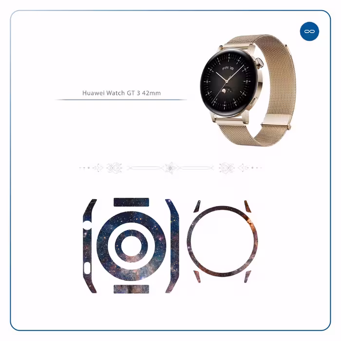 برچسب ماهوت طرح Universe-by-NASA-6 مناسب برای ساعت هوشمند هوآوی Watch GT 3 42mm