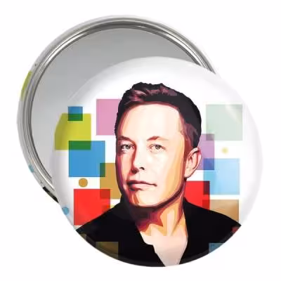 آینه جیبی خندالو مدل ایلان ماسک Elon Musk کد 10918