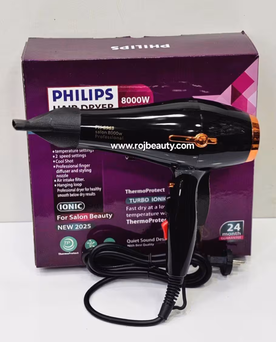 سشوار فوق حرفه ای فیلیپس هلندی 8000وات مدل 8963