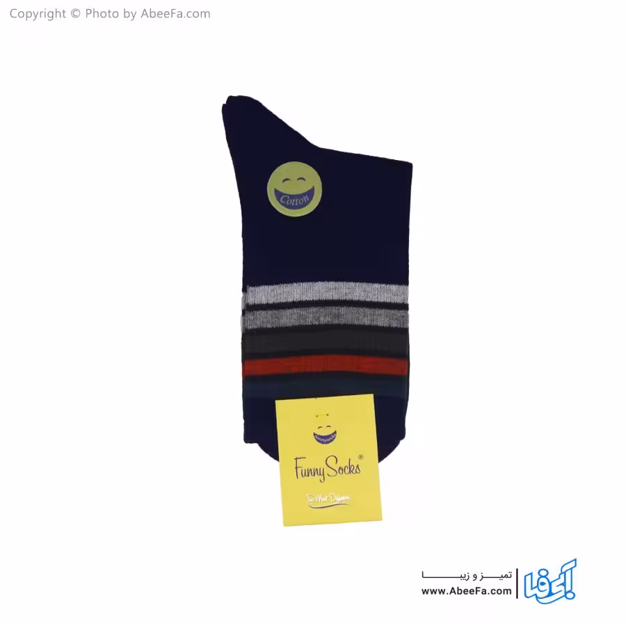 جوراب ساقدار فانی مدل 8001 سرمه ای