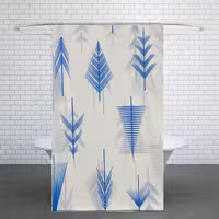 پرده حمام کد PH133 سایز 180x200 سانتی متر | کالا مکس