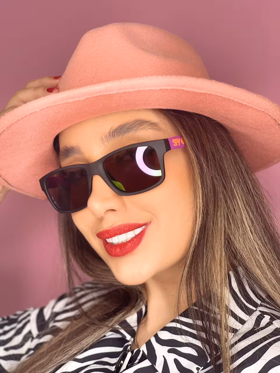 عینک دودی اسپرت دخترانه spy بنفش