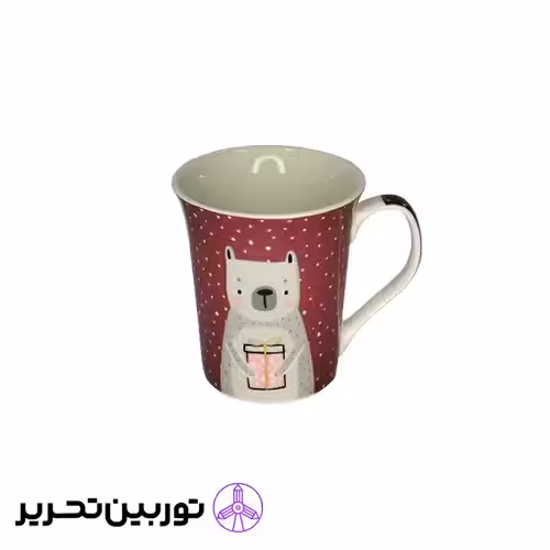 ماگ طرح خرس خوابیده-قرمز