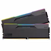 رم دسکتاپ کلو KLEVV CRAS V RGB BLACK 32GB (2x16GB) 7600MT/s CL36 DDR5
