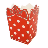 پاپ کورن تم تولد خالدار قرمز