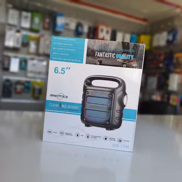 اسپیکر شارژی بلوتوث قابل حمل مدل (GTS -1705)