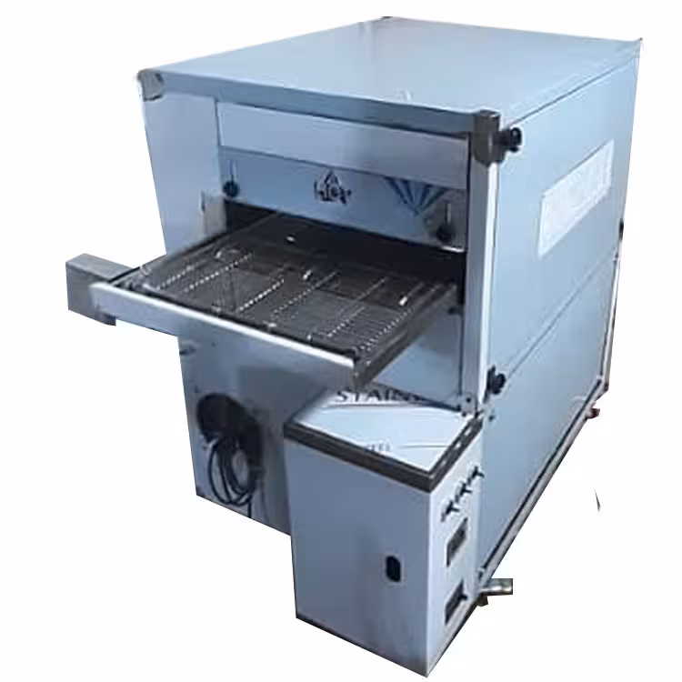 دستگاه فر ریلی پیتزا دو ردیفه موتور پایین مدل KS250