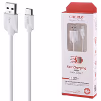کابل تایپ سی فست شارژ 2.4 آمپر چرلو مدل CH-TC20 طول 1.1 متر