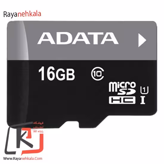 کارت حافظه‌ microSDHC ای دیتا مدل Premier کلاس 10 استاندارد UHS-I U1 سرعت 50MBps ظرفیت 16 گیگابایت