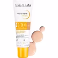 ضد آفتاب بایودرما فتودرم فلوئید مکس،رنگی و بی رنگ مناسب انواع پوست اصل SPF100 با حجم 40 میل