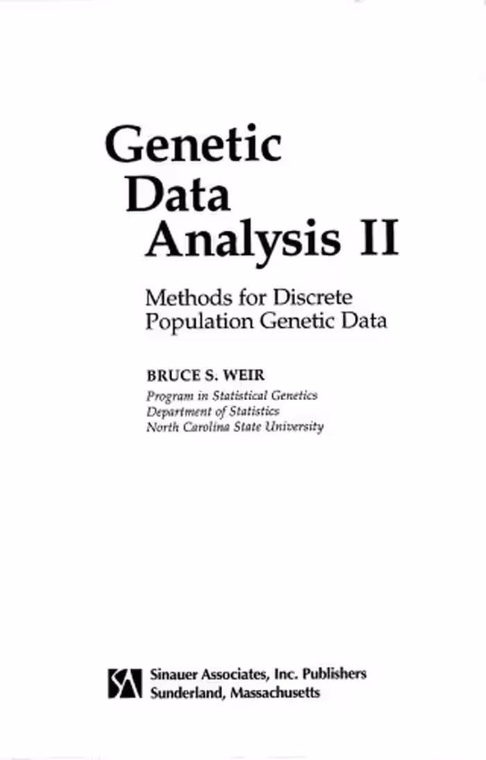 خرید و دانلود نسخه کامل کتاب Genetic Data Analysis II Methods for Discrete Population Genetic Data