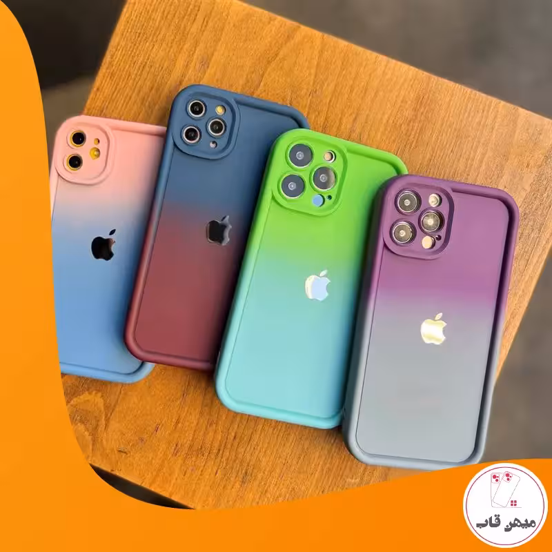 قاب گوشی آیفون سولید رنگین کمان - کد (1722)