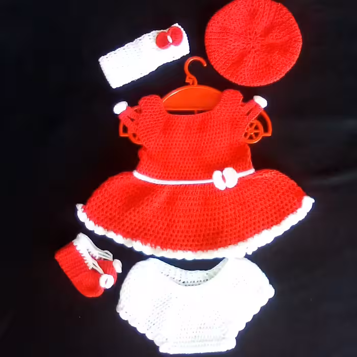 ست نوزادی دستبافت کد نوئل