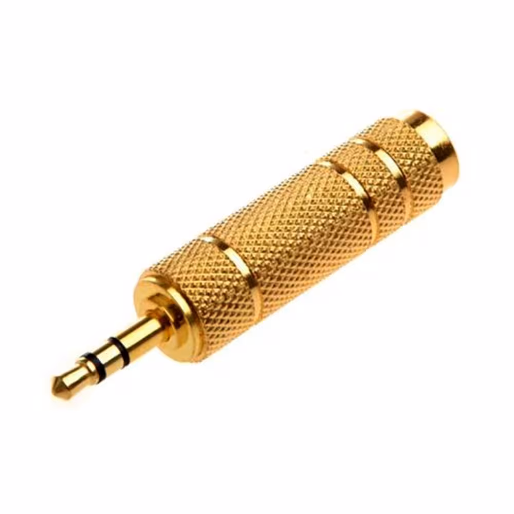 مبدل جک 6/3 میلی متری به جک 3/5 میلی متری مدل Goldمتفرقه