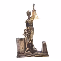 جامدادی رومیزی فرشته عدالت و ترازو