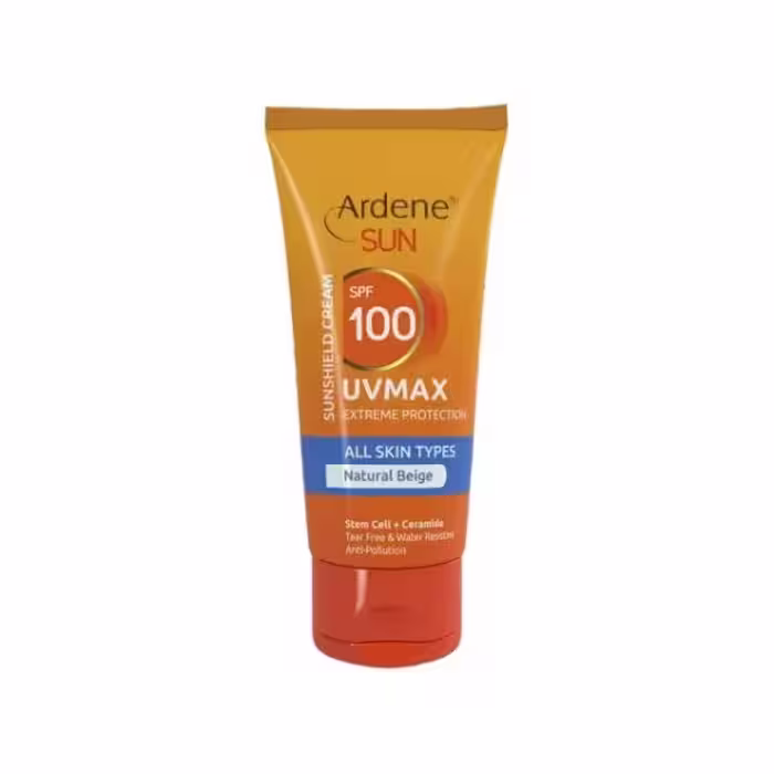 کرم ضد آفتاب آردن UV MAX SPF 100 حجم 50 میلی لیتر – بژ طبیعی