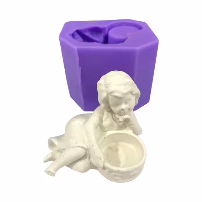 قالب سیلیکونی جاوارمری دختر نشسته 10 ارتفاع 8 سانت