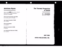 خرید و دانلود نسخه کامل کتاب The thermal properties of solids (Solid-state physics)
