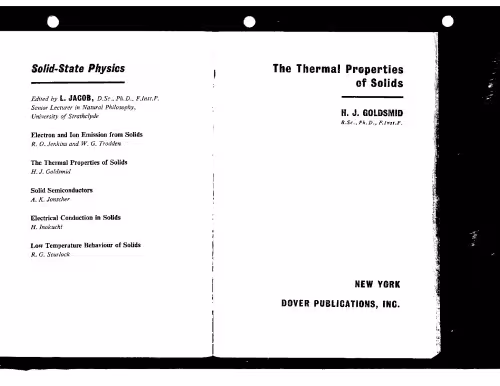 خرید و دانلود نسخه کامل کتاب The thermal properties of solids (Solid-state physics)
