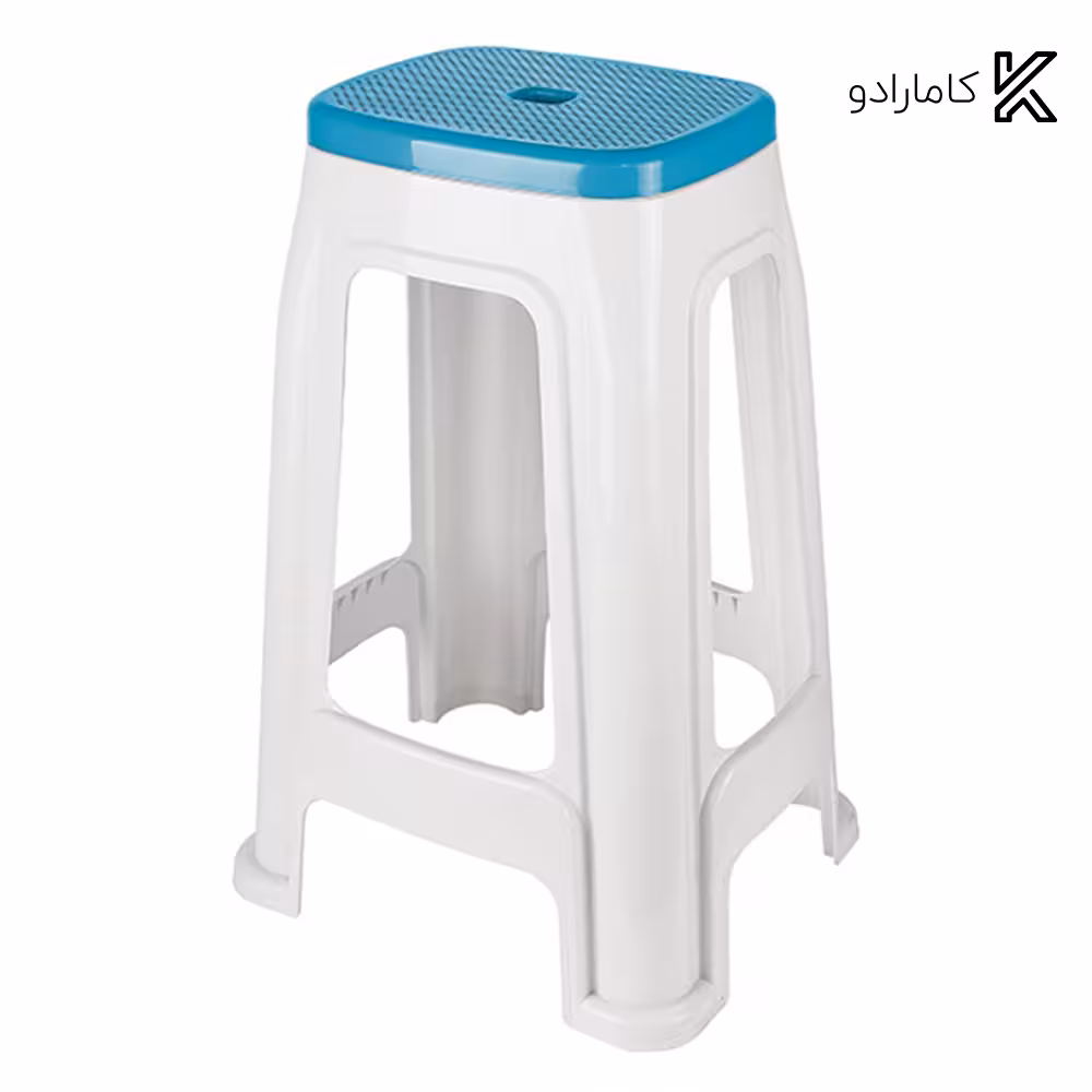 چهارپایه دو رنگ ناصر پلاستیک کد 1418 ( بسته 6 عددی )