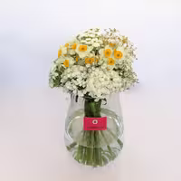 گل شیشه ای تزئینی طرح آلاله