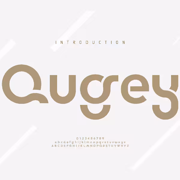 دانلود فونت تایپوگرافی انگلیسی Qugey Font با فرمت EPS