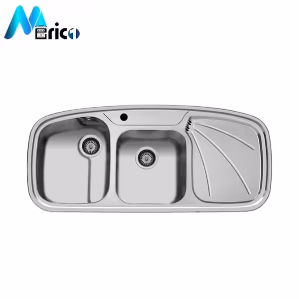 سینک اخوان کد 6 توکار دو لگنه