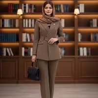 کت شلوار شادی جنس مازراتی زنانه شیک و مجلسی