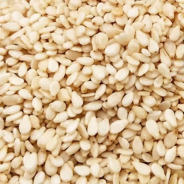 کنجد سفید بدون پوست خام درجه یک فرح بخش (250g)