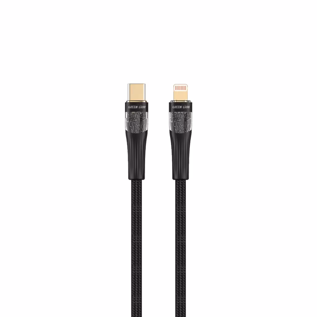 کابل 18وات تایپC به لایتنینگ ترنسپورت گرین لاین Green Lion USB-C to Lightning