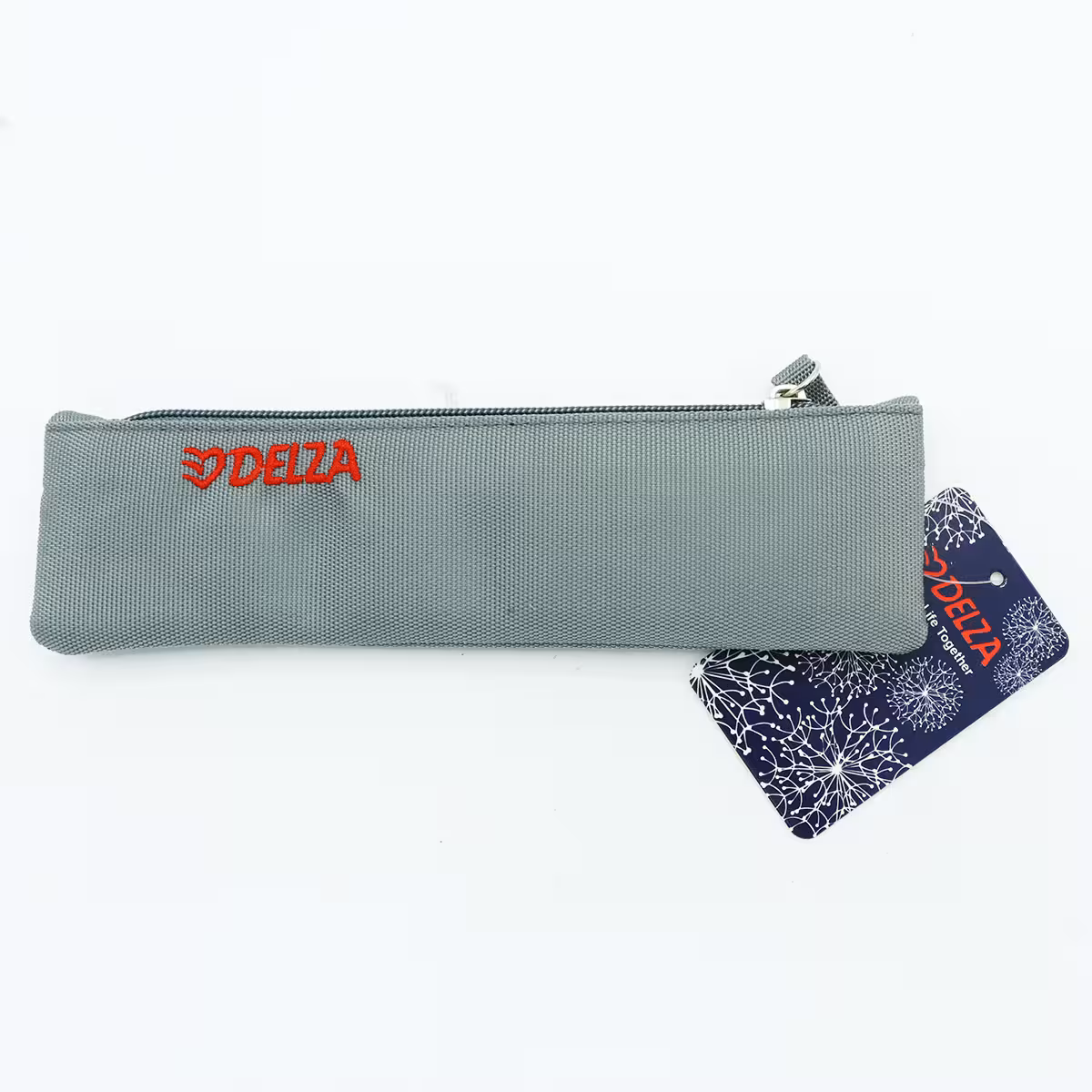 جامدادي تک زيپ باريک طوسي