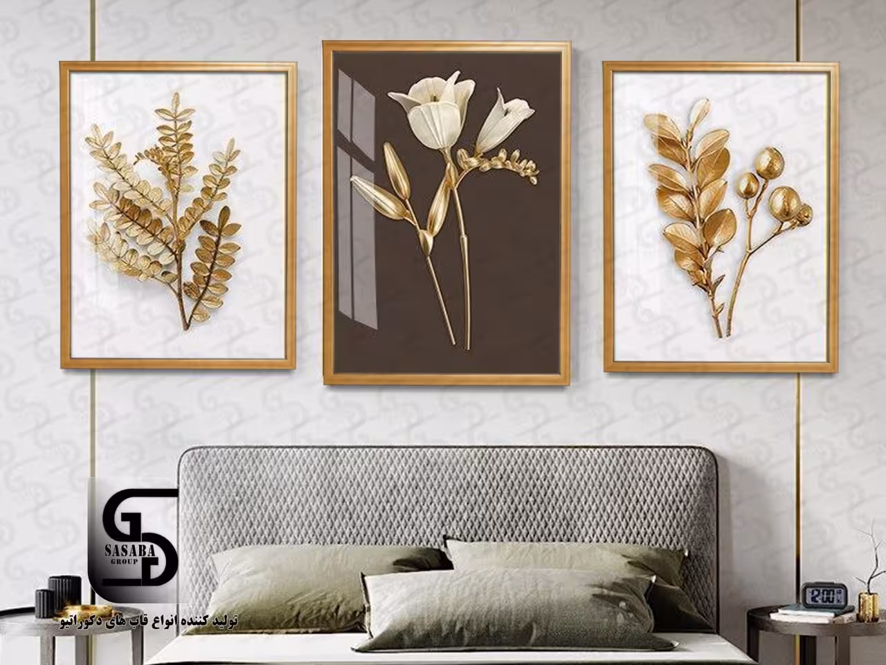 تابلو دکوراتیو سه تکه 60*40 درجه1