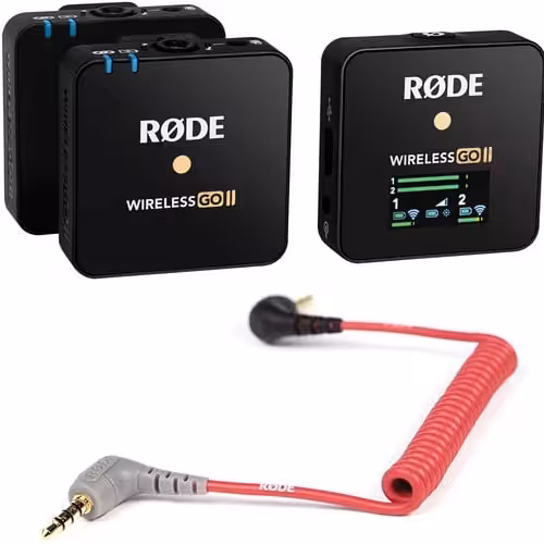 کیت میکروفن بیسیم رود Rode Wireless GO II همراه کابل Rode SC7 35mm
