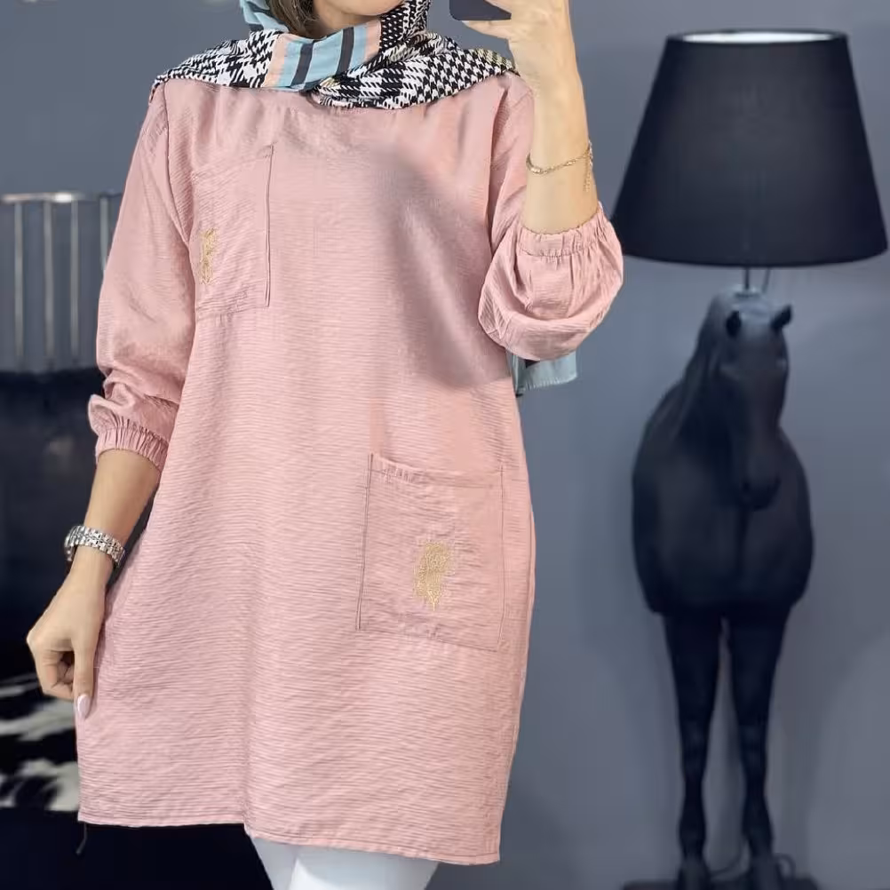 مانتو جیب پر شیک و راحت