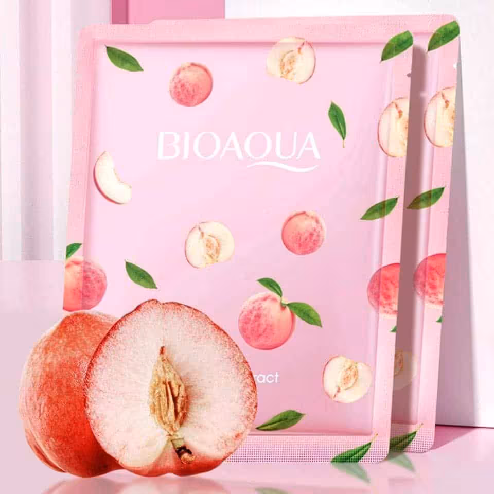 ماسک صورت ورقه‌ای هلو بیوآکوا