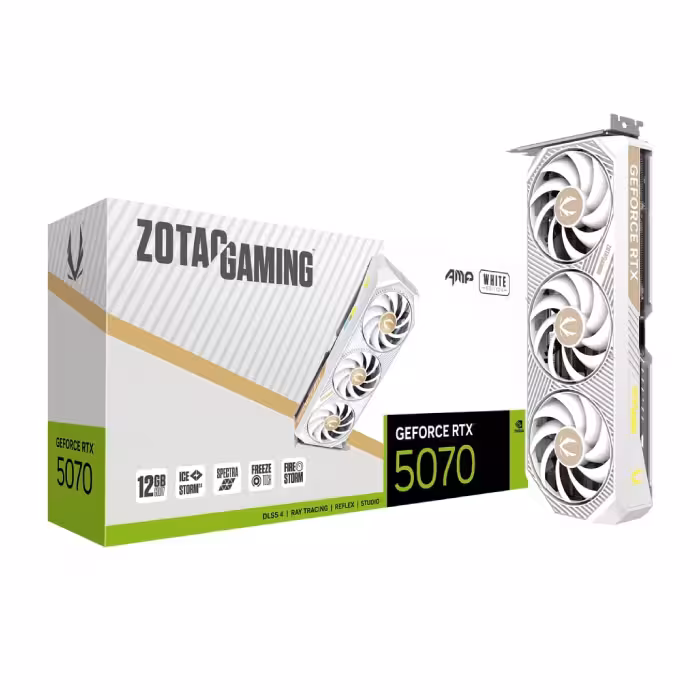 کارت گرافیک زوتک مدل GeForce RTX 5070 AMP White Edition