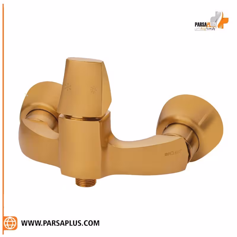 شیر توالت دوان مدل پاژ طلایی مات