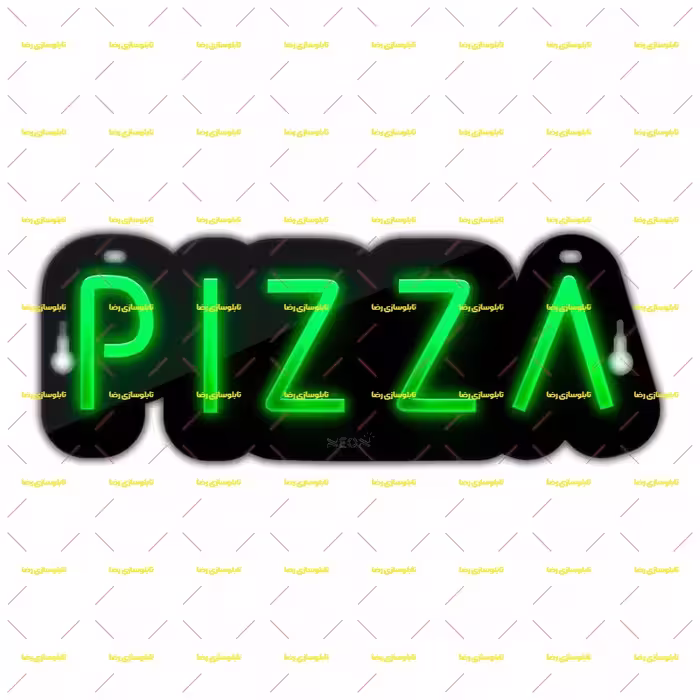 تابلو نئون فلکسی پیتزا pizza کد 17335