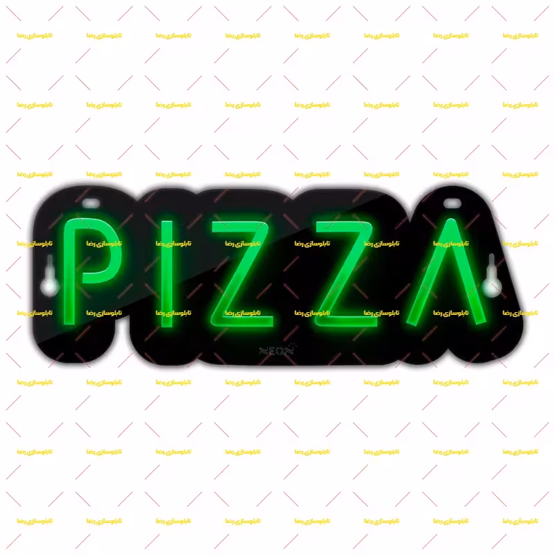تابلو نئون فلکسی پیتزا pizza کد 17335