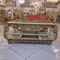میز تلویزیون روکش برنز، با کیفیت بالا و ورق ضخیم، آلومینیوم درجه 1، با طراحی بسیار زیبا و چشم نواز