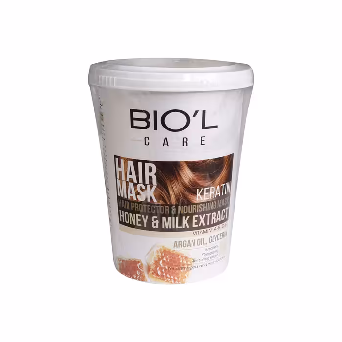 ماسک مو مدل شیر و عسل حجم 500 میلی لیتر بیول-biol