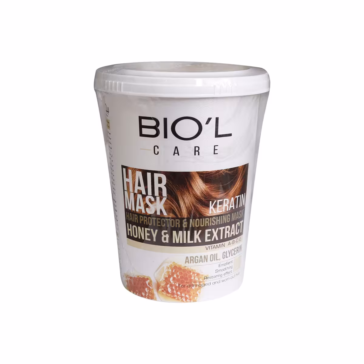 ماسک مو مدل شیر و عسل حجم 500 میلی لیتر بیول-biol