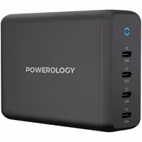 آداپتور شارژ 165 واتی 4 پورت پاورولوژی Powerology GaN Desktop Charger PWCUQC017