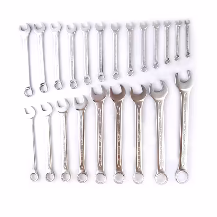 آچار سری کیفی 22 عددی یکسر تخت یکسر رینگ