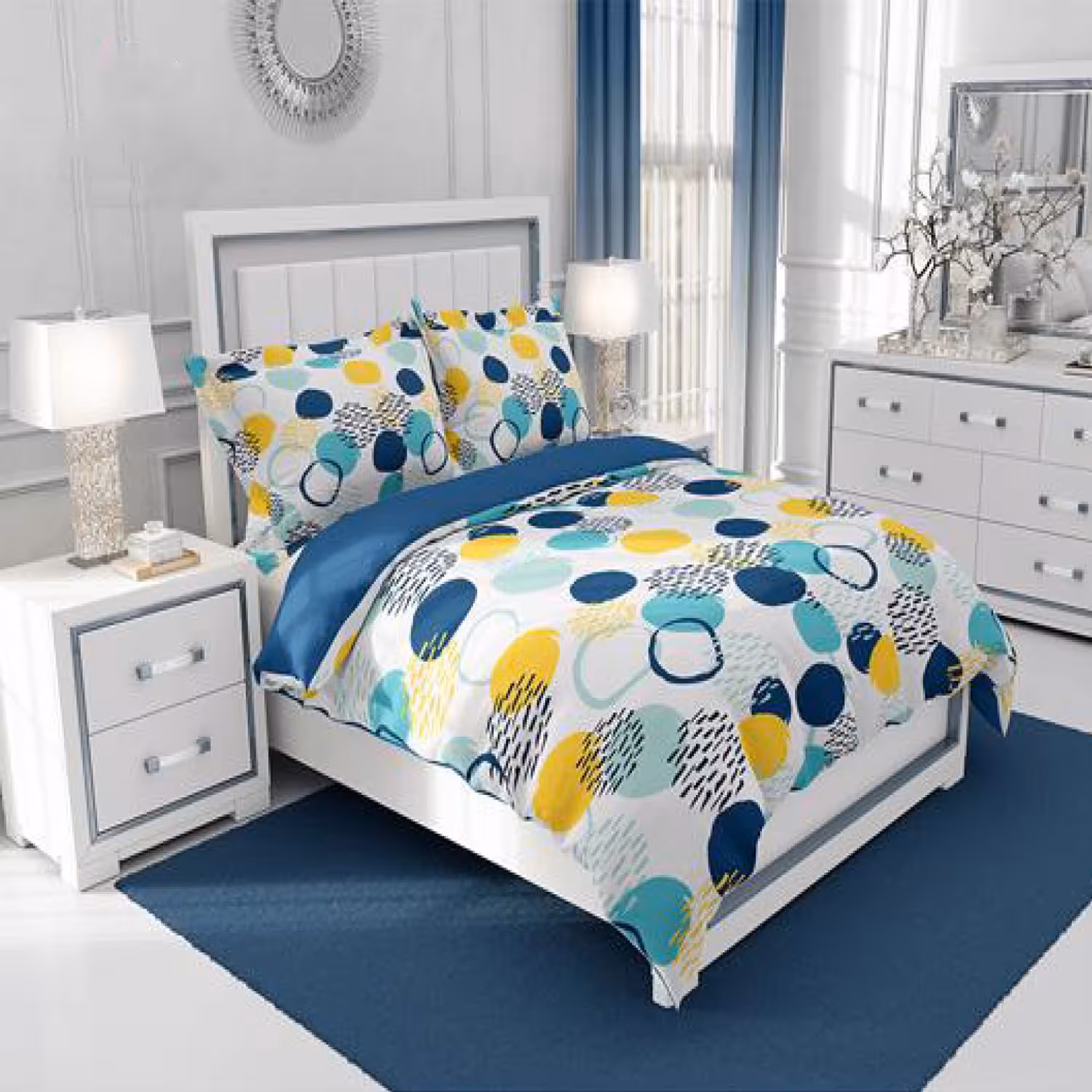 سرویس روتختی طرح‌دار چیداری مدل 1083