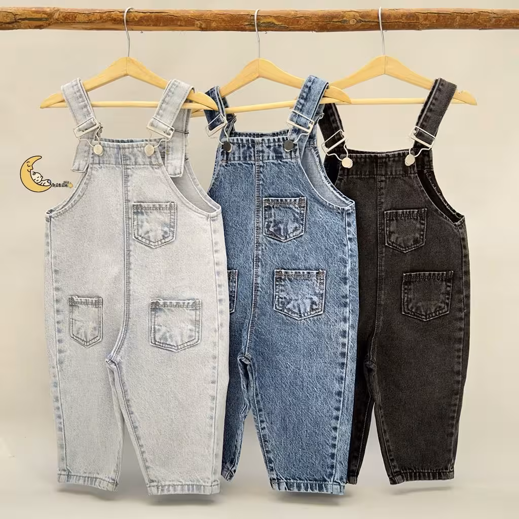 بیلر جین ذغالی و آبی 2 تا 6 سال برند آکو