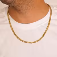 زنجیر مردانه کارتیر 5 میل با استیل 304 درجه یک .کد z11.