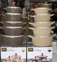 سرویس قابلمه زیو ده پارچه طرح میلانو مدل Z-7180