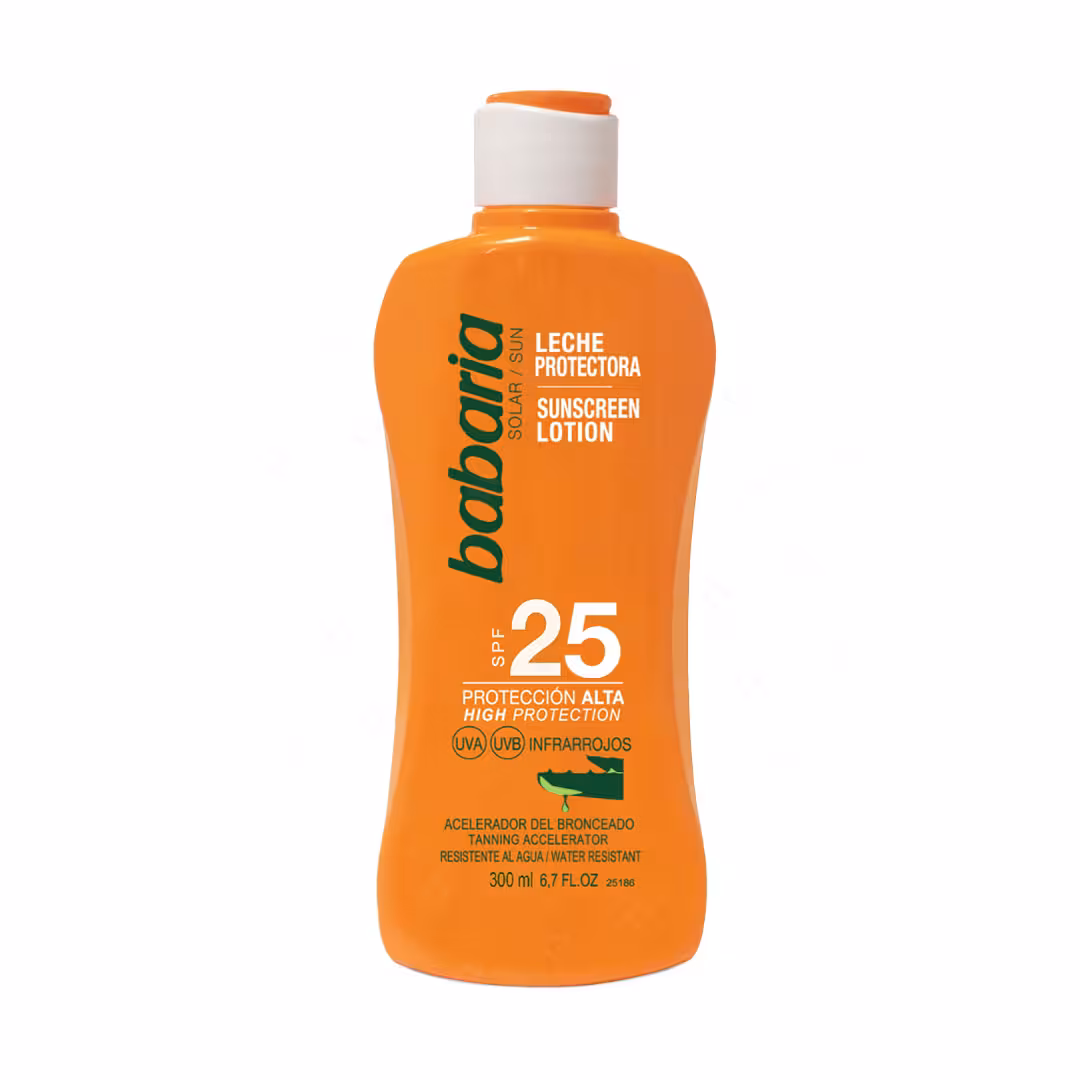 قیمت و خرید لوسیون ضد آفتاب باباریا مدل Aloe Vera حاوی SPF25 حجم 300 میلی لیتر ⚡ اصل