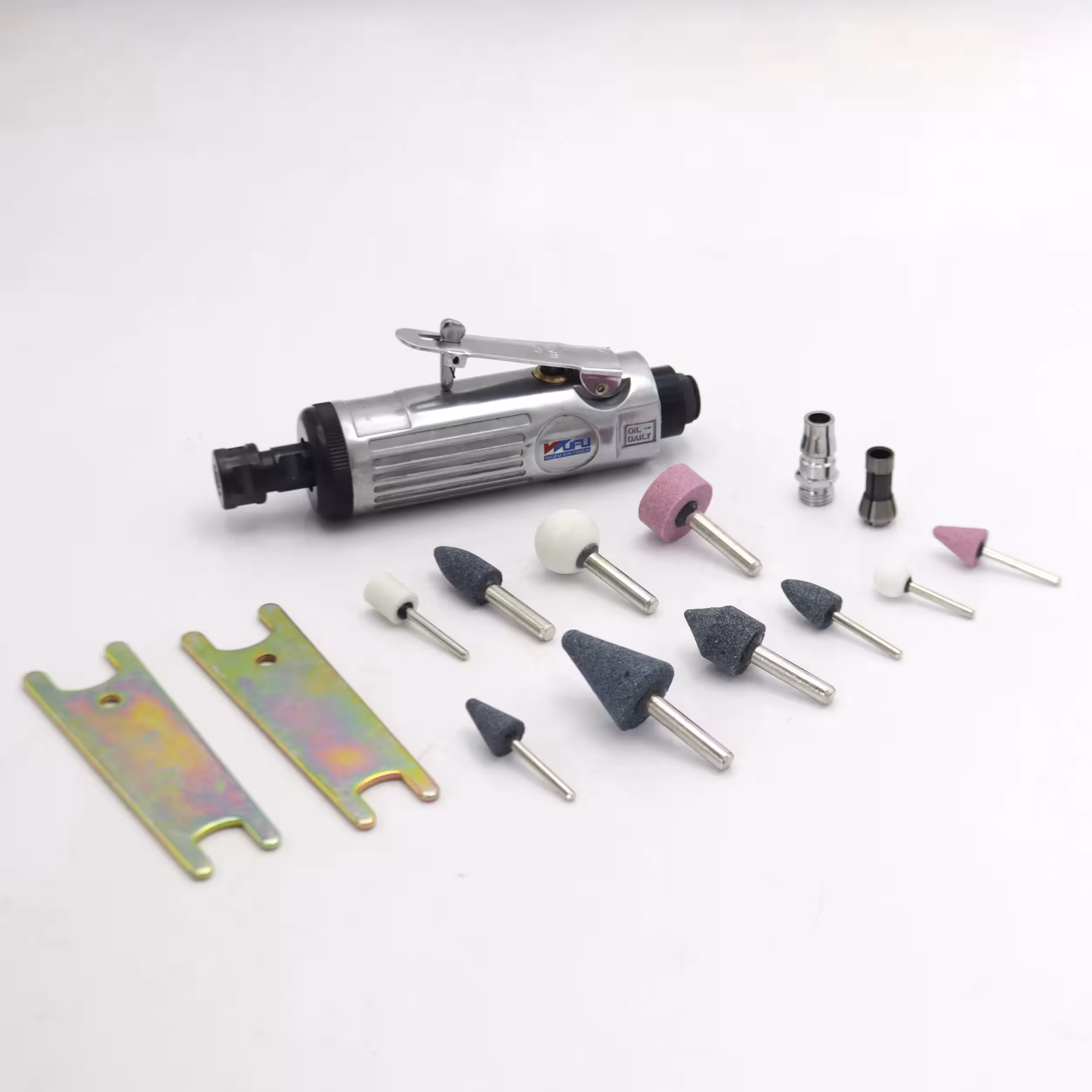 کیت فرز انگشتی بادی ووفو مدل YP-WF-005 مجموعه 16 عددی
